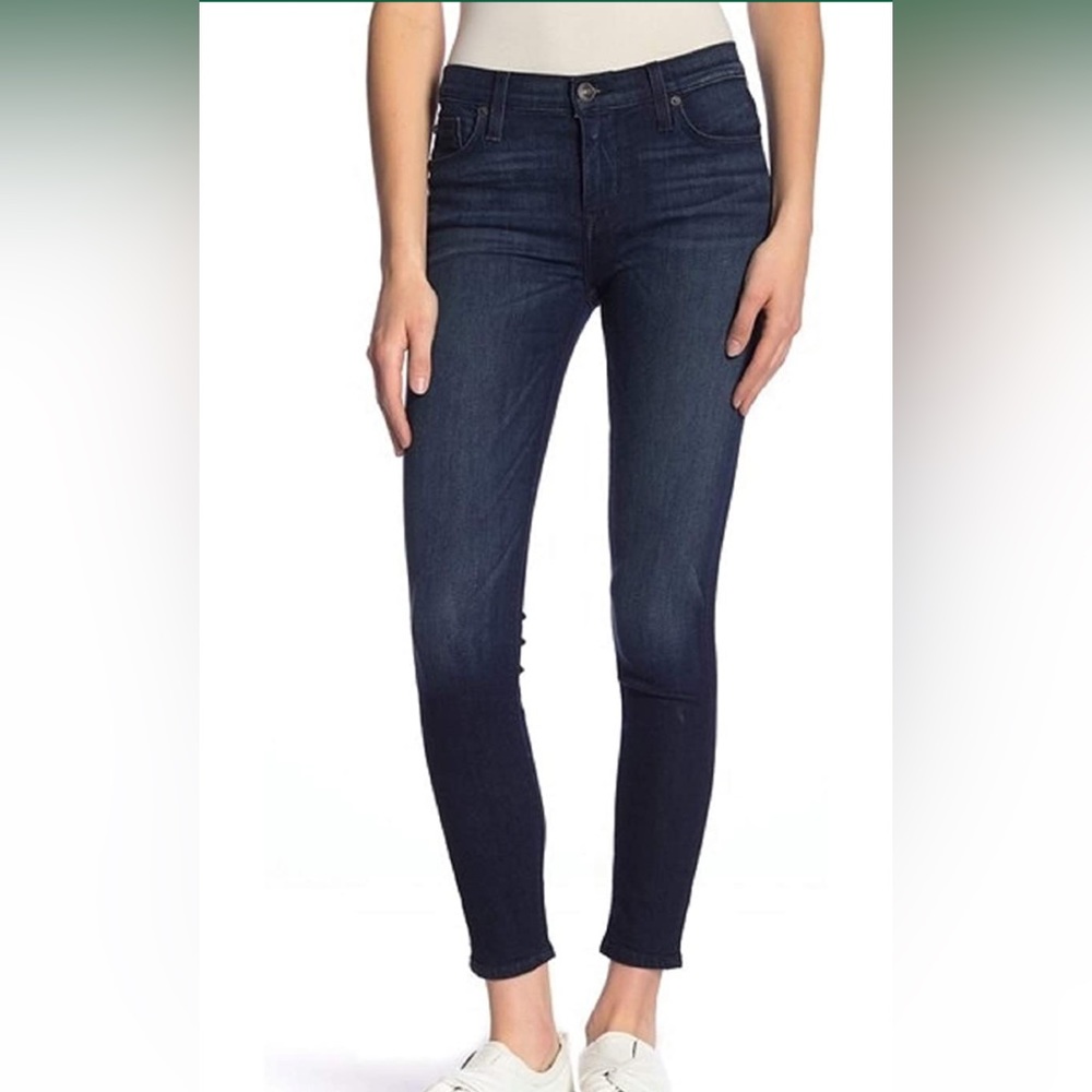 HUDSON NATALIE Super Skinny PITY PARTY PPTY MIDRISE Medium Dark Stretch Jeans 28